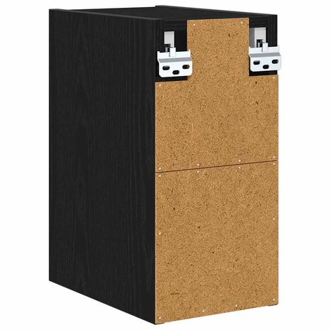 Hangkast Zwart Eiken 20 x 29,5 x 40 cm Bewerkt hout 7