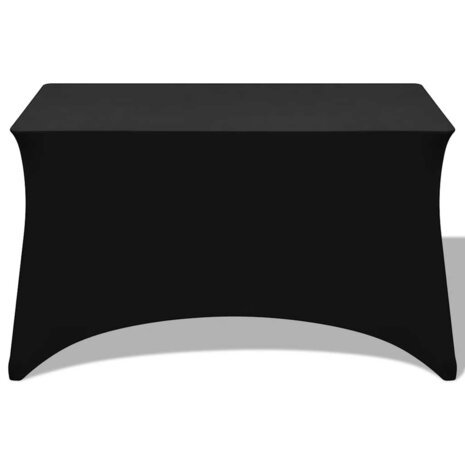 Tafelhoes stretch zwart 120x60,5x74 cm 2 st 2