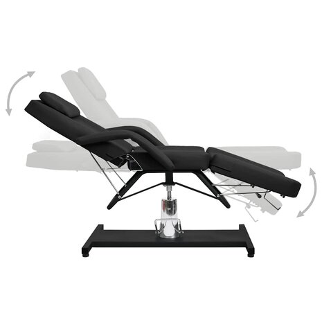 Massagetafel 180x62x(87-112) cm zwart 3