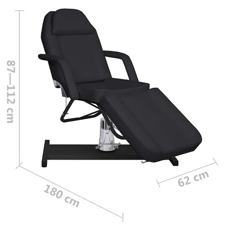 Massagetafel 180x62x(87-112) cm zwart 8