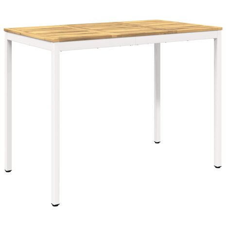 Tuin Bartafel Wit 141 x 80,5 x 105 cm Massief Acaciahout 2