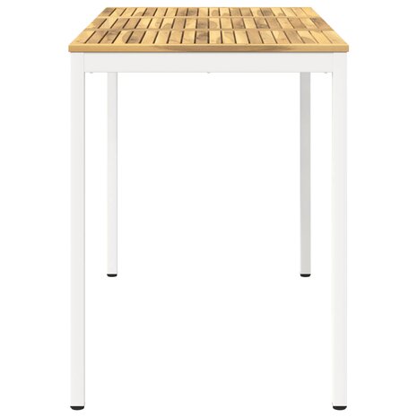 Tuin Bartafel Wit 141 x 80,5 x 105 cm Massief Acaciahout 4