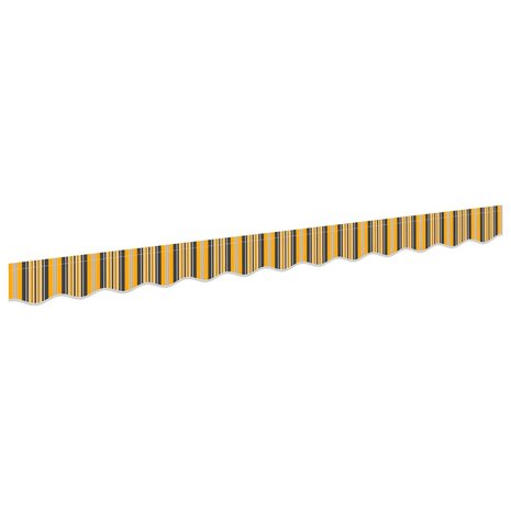 Luifeldoek volant Geel en Grijs 230 x 20 cm Polyester 2