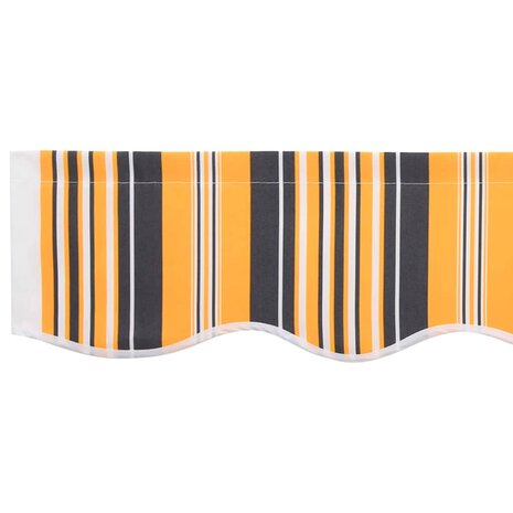 Luifeldoek volant Geel en Grijs 230 x 20 cm Polyester 5