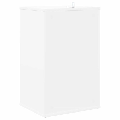 Platenkast Wit 38 x 33 x 61 cm Bewerkt hout 6