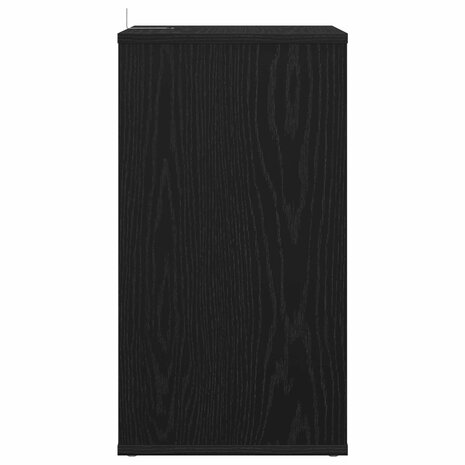Platenkast Zwart eiken 38 x 33 x 61 cm Bewerkt hout 5