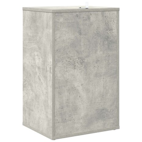 Platenkast Betongrijs 38 x 33 x 61 cm Bewerkt hout 6