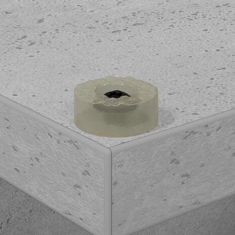 Platenkast Betongrijs 38 x 33 x 61 cm Bewerkt hout 8