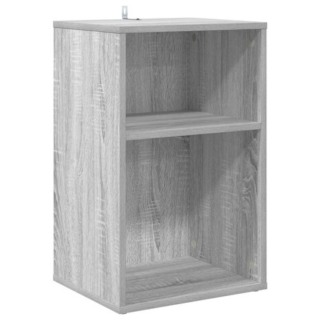 Platenkast Grijs Sonoma 38 x 33 x 61 cm Bewerkt hout 2