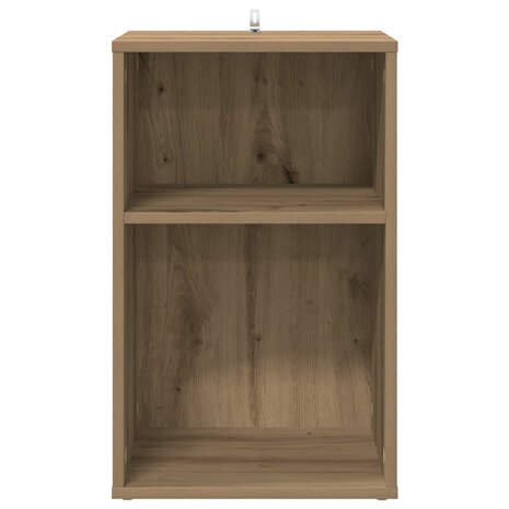 Platenkast Artisanaal eiken 38 x 33 x 61 cm Bewerkt hout 4