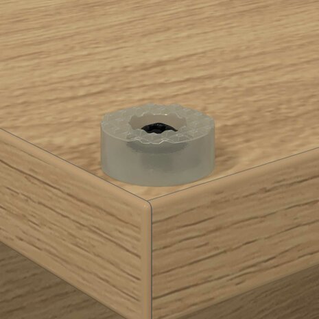Platenkast Artisanaal eiken 38 x 33 x 61 cm Bewerkt hout 8