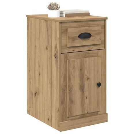 Bijzetkast 40 x 50 x 75 cm Bewerkt hout Artisan Eiken 3