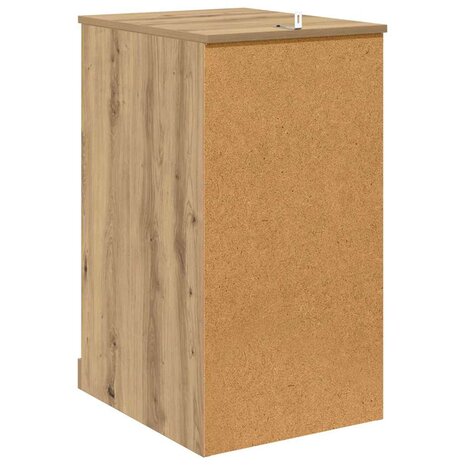 Bijzetkast 40 x 50 x 75 cm Bewerkt hout Artisan Eiken 8