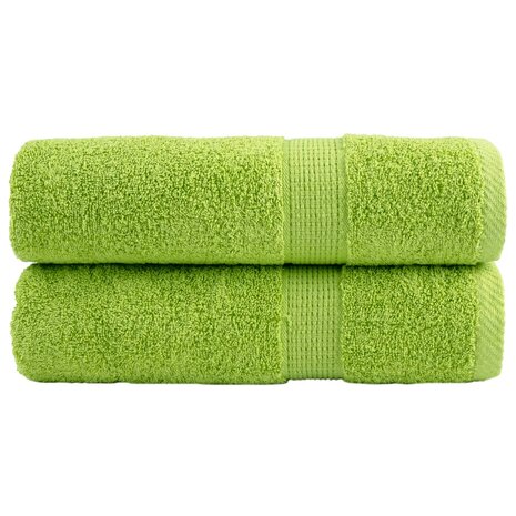 Handdoeken SOLUND 2 st 600 g/m&sup2; 50x100 cm appelgroen 1