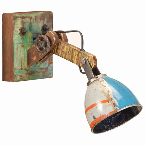 Wandlamp industri&euml;le stijl rond E27 meerkleurig 2