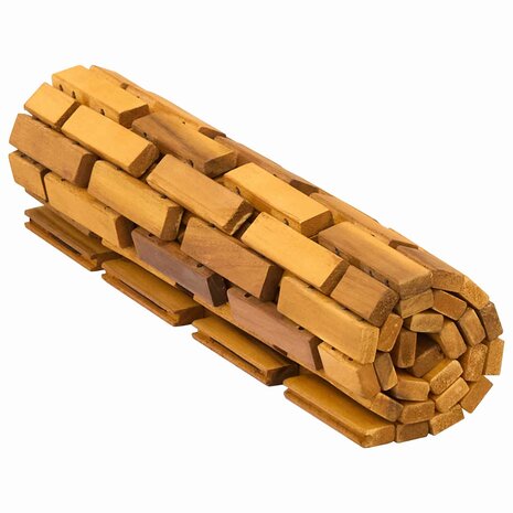 Badmatten 2 st Naturel 44 x 60 cm Massief Acaciahout 4