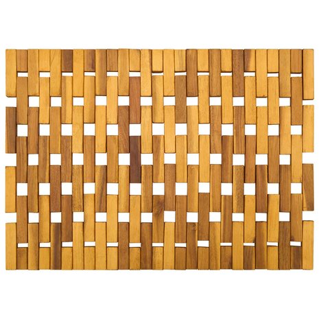 Badmatten 2 st Naturel 44 x 60 cm Massief Acaciahout 6