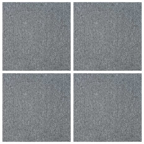 Tapijttegel Lichtgrijs 50 x 50 cm 4 st PP en Bitumen 3
