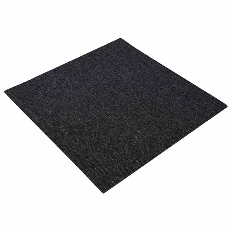 Tapijttegel Donkergrijs 50 x 50 cm 4 st PP en Bitumen 2