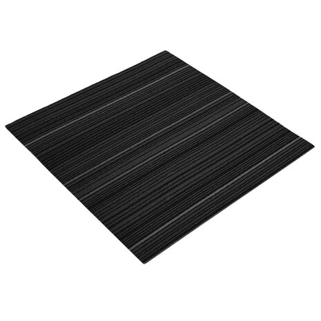 Tapijttegel Gestreept Donkergrijs 50 x 50 cm 20 st PP en Bitumen 2