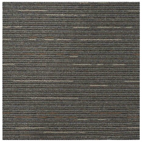 Tapijttegel Gestreept Donkerbruin 50 x 50 cm 20 st PP en Bitumen 5