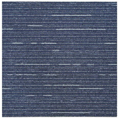 Tapijttegel Gestreept Blauw 50 x 50 cm 20 st PP en Bitumen 5