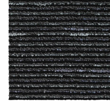 Tapijttegel Gestreept Zwart 50 x 50 cm 4 st PP en Bitumen 6