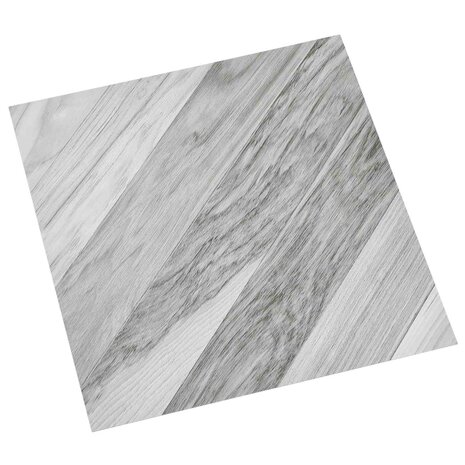 Zelfklevende Vloerplanken Grijs gestreept 30,5 x 30,5 cm 20 st 1