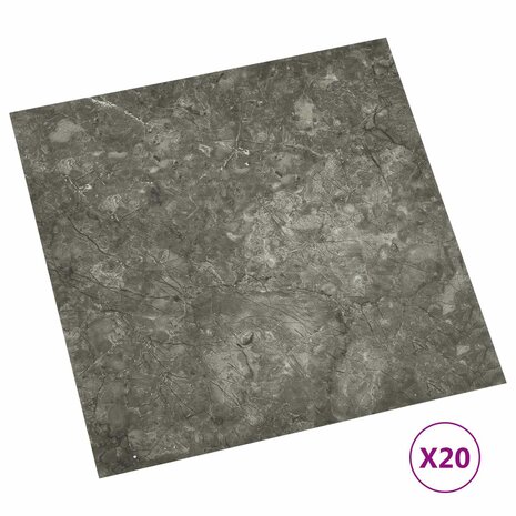 Zelfklevende Vloerplanken Zwart en Grijs 30,5 x 30,5 cm 20 st 2