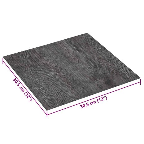 Zelfklevende Vloerplanken Donkerbruin en Zwart 30,5 x 30,5 cm 7