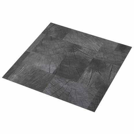Zelfklevende Vloerplanken Houten Structuur Grijs 30,5 x 30,5 cm 1