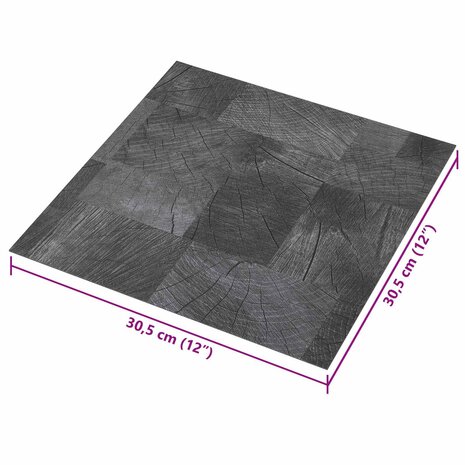 Zelfklevende Vloerplanken Houten Structuur Grijs 30,5 x 30,5 cm 5