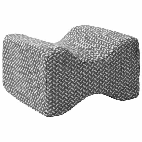 Kniekussen &Eacute;&eacute;nkleurig Grijs 26 x 21,5 x 15 cm Traagschuim 2
