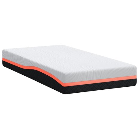 Matras Wit en Grijs 90 x 190 cm Jacquard stof 5