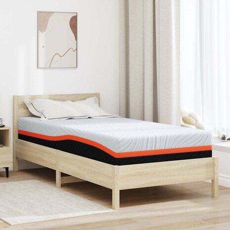 Matras Wit en Grijs 100 x 200 cm Jacquard stof 1