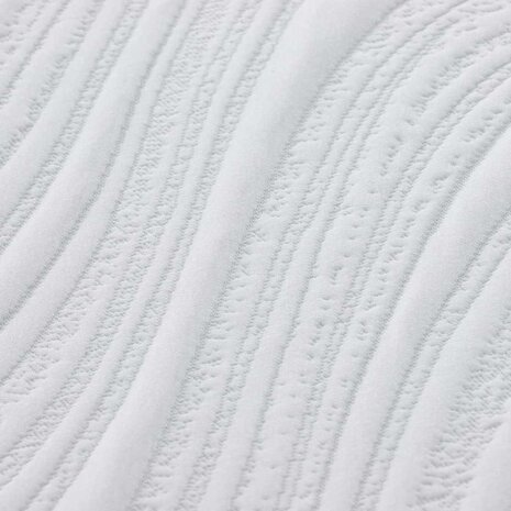 Matras Wit en Grijs 100 x 200 cm Jacquard stof 9