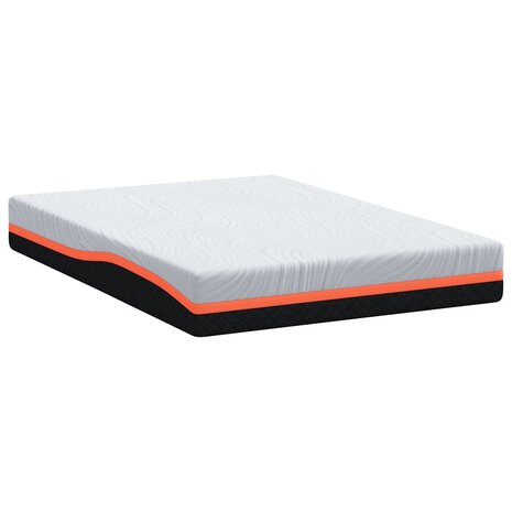 Matras Wit en Grijs 160 x 200 cm Jacquard stof 6