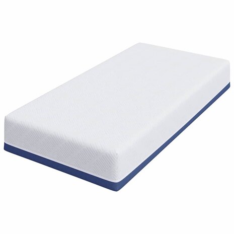 Matras Wit en Blauw 80 x 160 cm Jacquard stof 4