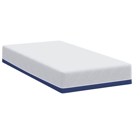 Matras Wit en Blauw 80 x 160 cm Jacquard stof 5