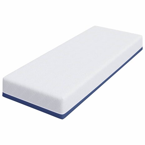 Matras Wit en Blauw 80 x 200 cm Jacquard stof 4