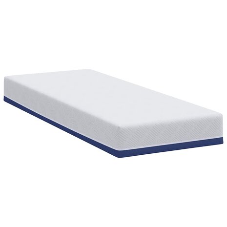 Matras Wit en Blauw 80 x 200 cm Jacquard stof 5