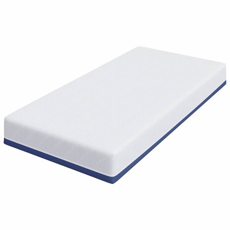 Matras Wit en Blauw 90 x 190 cm Jacquard stof 4