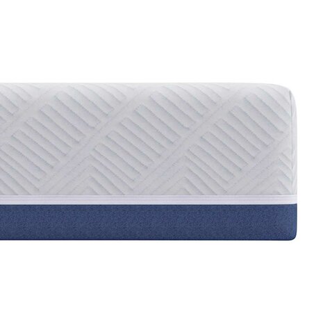 Matras Wit en Blauw 90 x 190 cm Jacquard stof 6