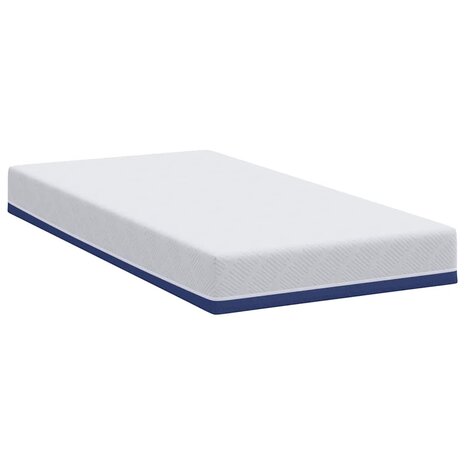 Matras Wit en Blauw 100 x 200 cm Jacquard stof 5