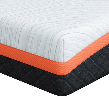 Matras Wit en zwart 90 x 190 cm Jacquard stof 2