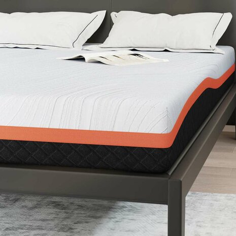 Matras Wit en zwart 140 x 190 cm Jacquard stof 8