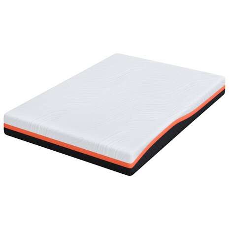 Matras Wit en zwart 140 x 200 cm Jacquard stof 5