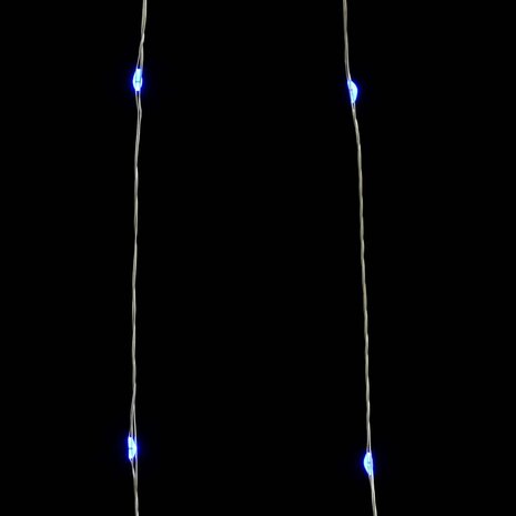 Lichtsnoer met 400 microLED's koudwit 8 functies 40 m 5