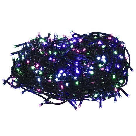 Lichtslinger met 300 LED's 30 m PVC meerkleurig pastel 2