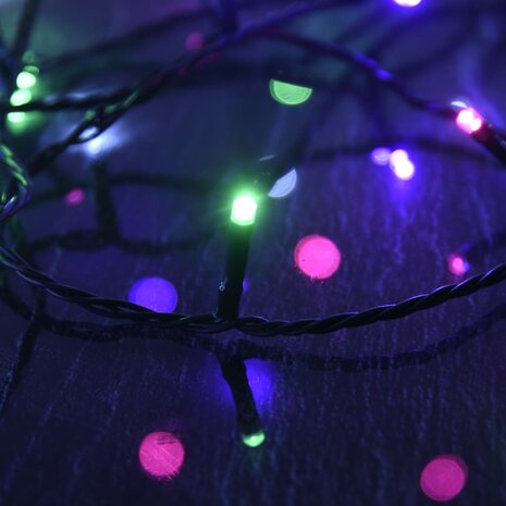 Lichtslinger met 300 LED's 30 m PVC meerkleurig pastel 6